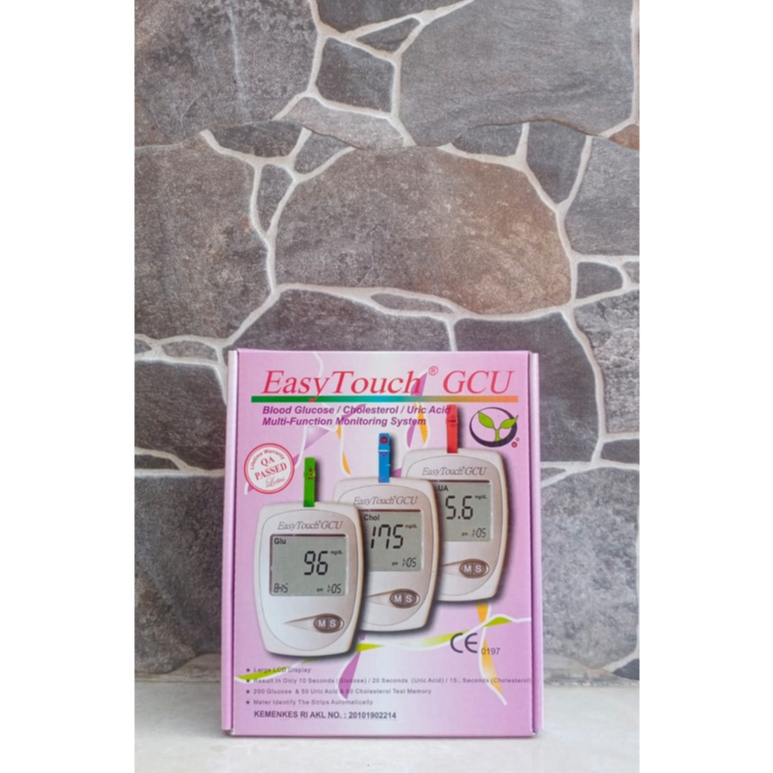 Easy Touch GCU Alat Cek Gula Darah Alat Cek Asam Urat Alat Cek Kolesterol Alat Cek Darah 3in1 Alat T