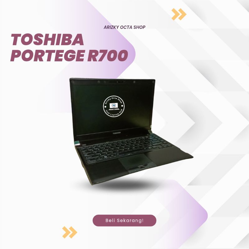 READY LAPTOP I5 TOSHIBA PORTEGE R700 RAM 8GB SSD 128GB Windows 10 - Bonus TAS &amp; BERGARANSI