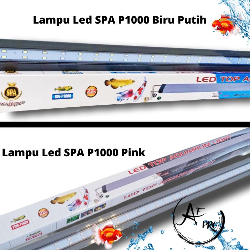 Lampu led aquarium aquascape SPA P 1000 Pink/Biru putih