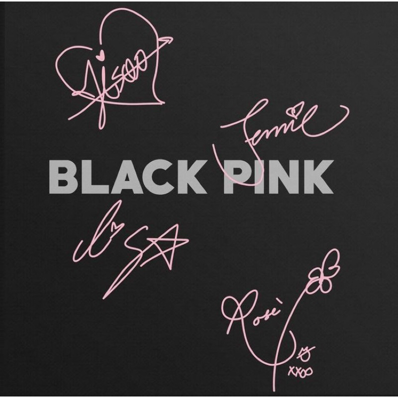 BLACKPINK signature tanda tangan sticker BP ttd (baca deskripsi)
