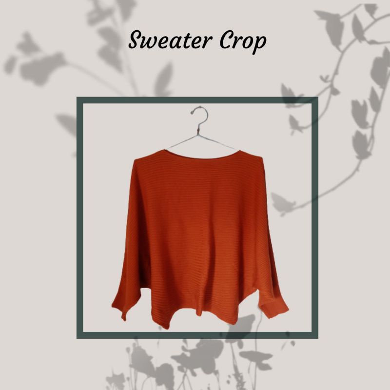 Sweater Rajut Crop Preloved