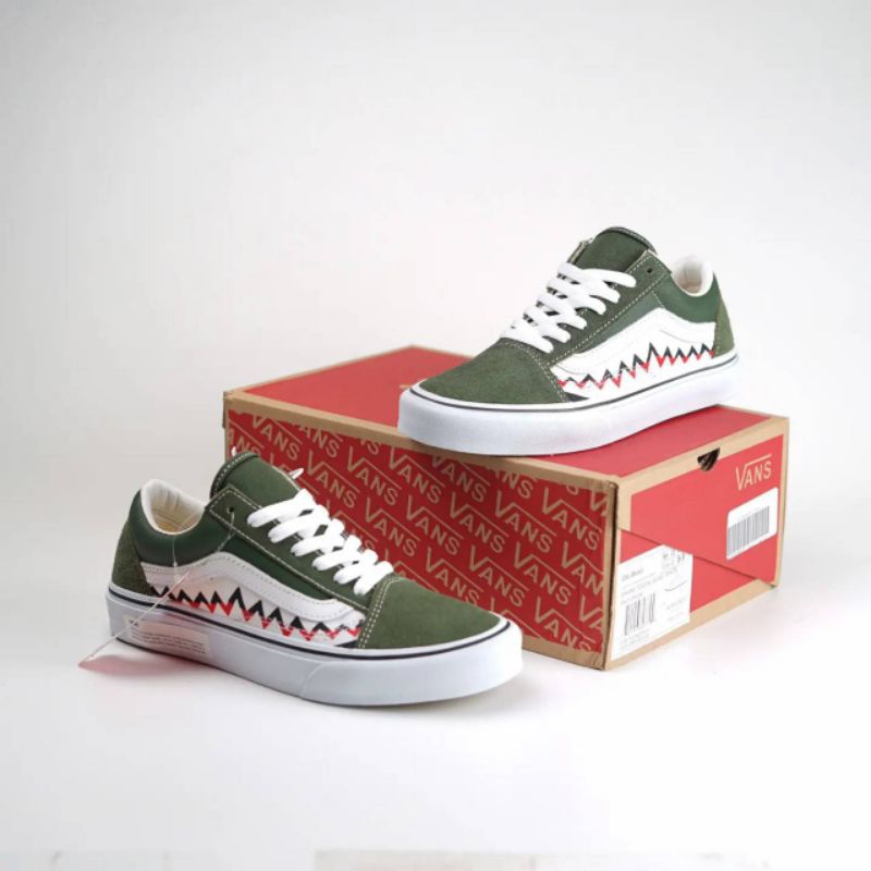 Vans OldSkool Sharktooth Olive