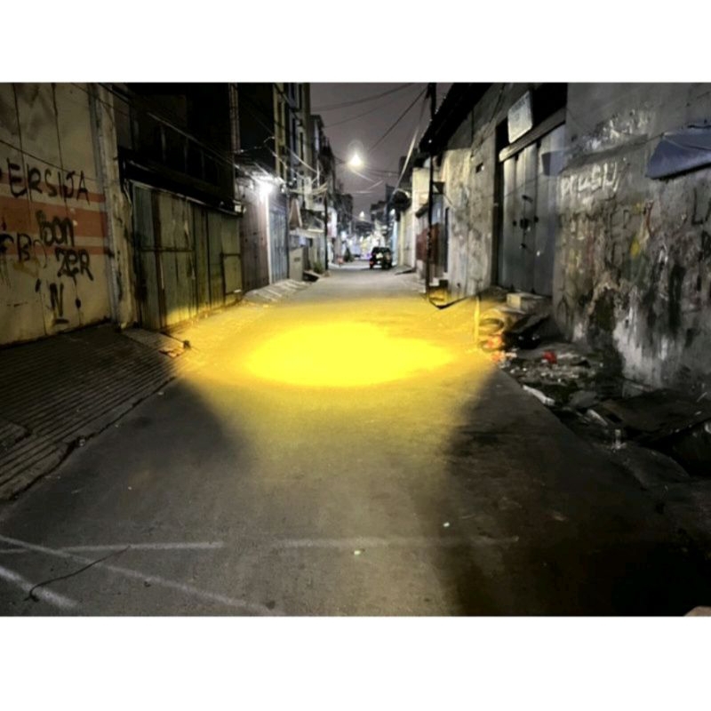 Lampu tembak sorot LED laser 3 mata / lampu tembak SQL 3 mata polos super terang