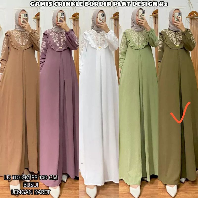 GAMIS CRIKEL BORDIR TERBARU