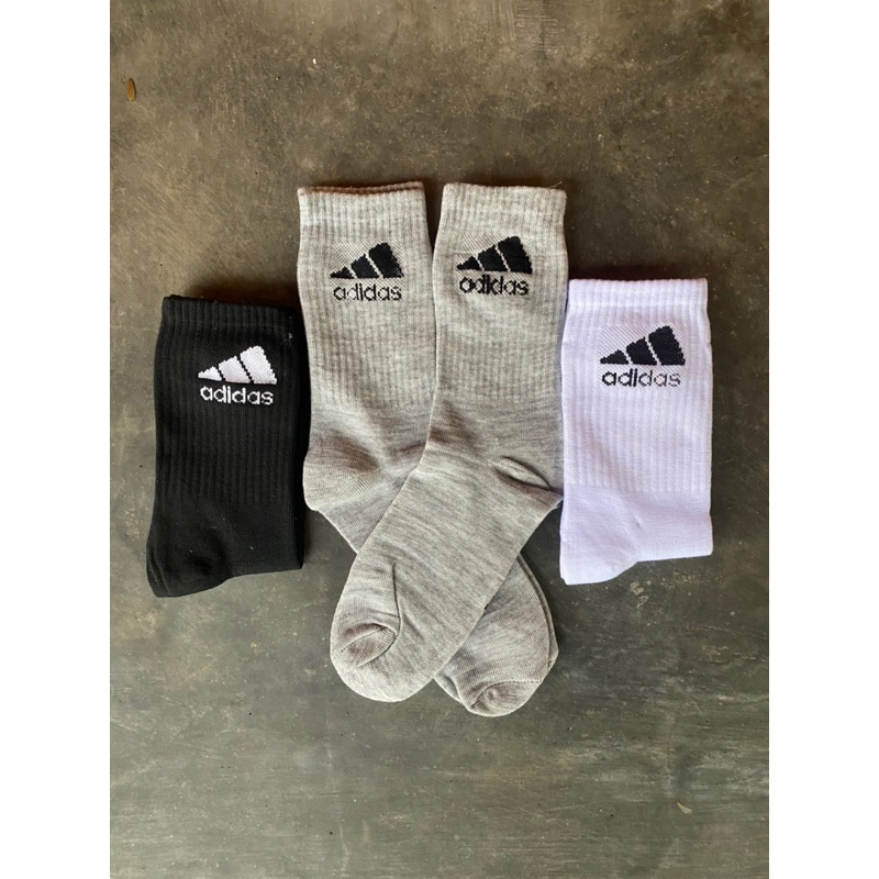 Kaos Kaki Adidas Socks Olahraga Sebetis Panjang PE Futsal