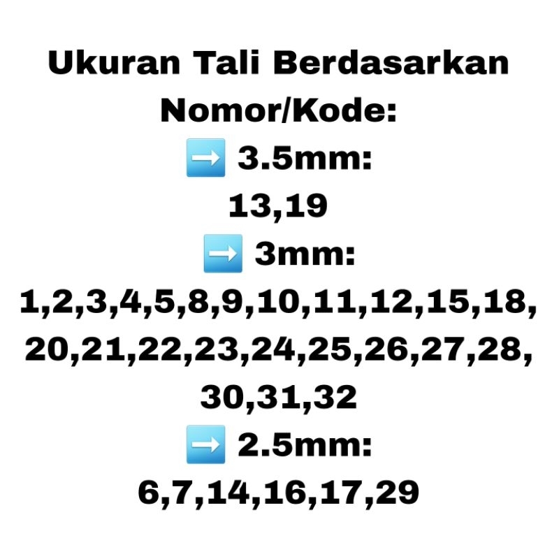 Tali Karet Elastis 2.5mm 3mm Frame Tenda Ikat Rambut Tali Jaket Tas Aksesoris Tali Masker