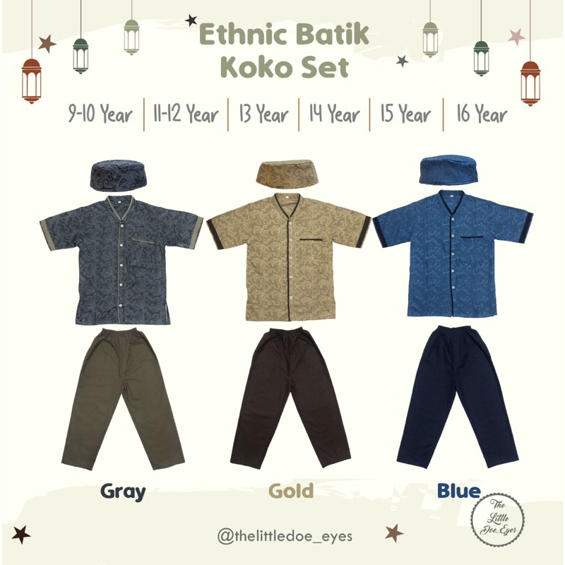 Ethnic Batik Koko Set