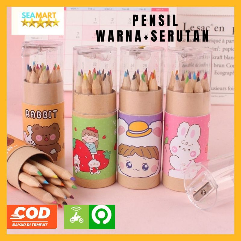 

PENSIL WARNA TABUNG 12 WARNA +SERUTAN OTOMATIS TABUNG