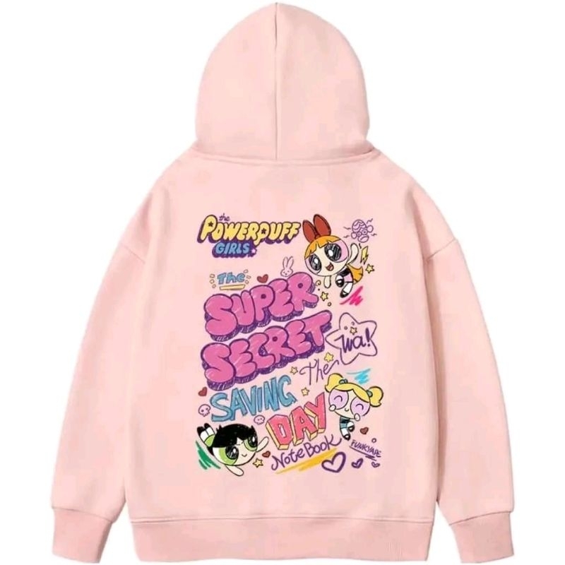 SUPER SECRET GIRL L - XL SWEATER HOODIE OVERSIZED