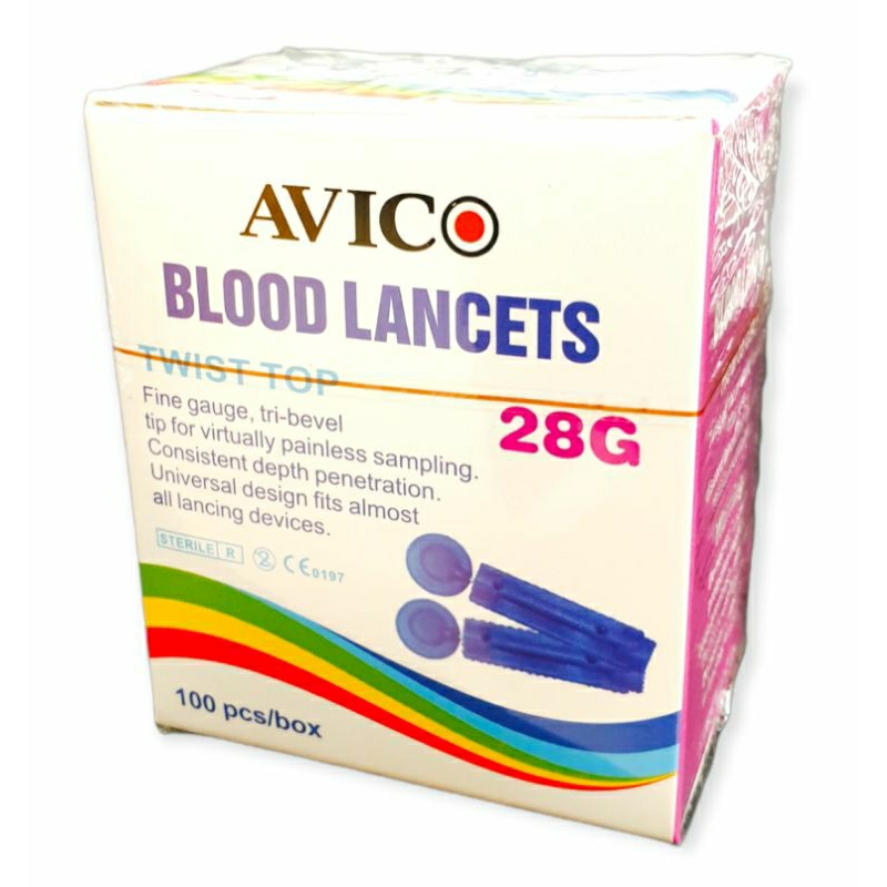 AVICO Blood Lancet 28G 100pcs/box