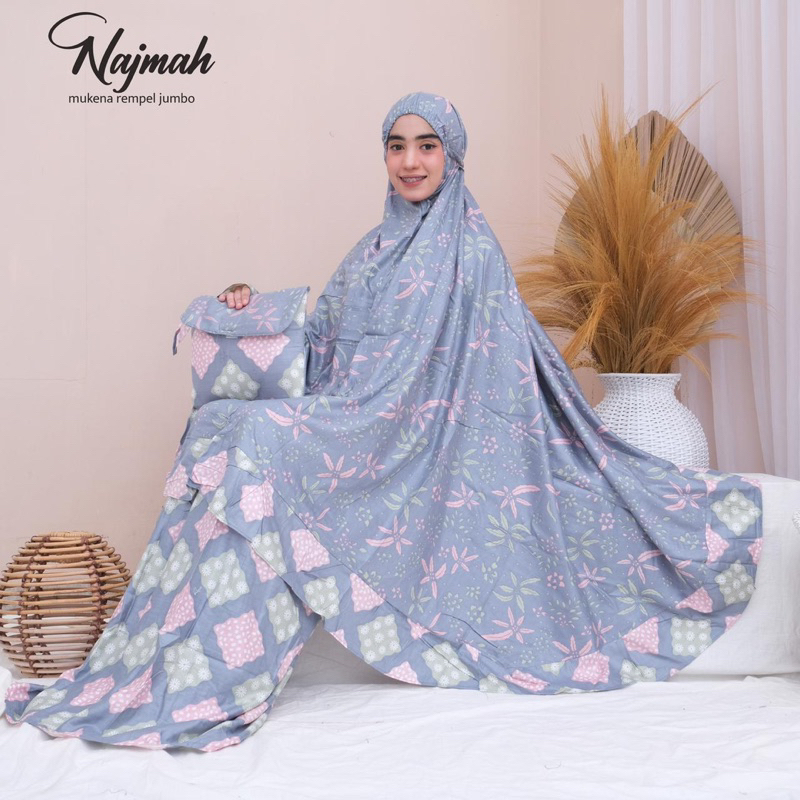 MUKENA RAYON BALI RAMPEL SIZE JUMBO