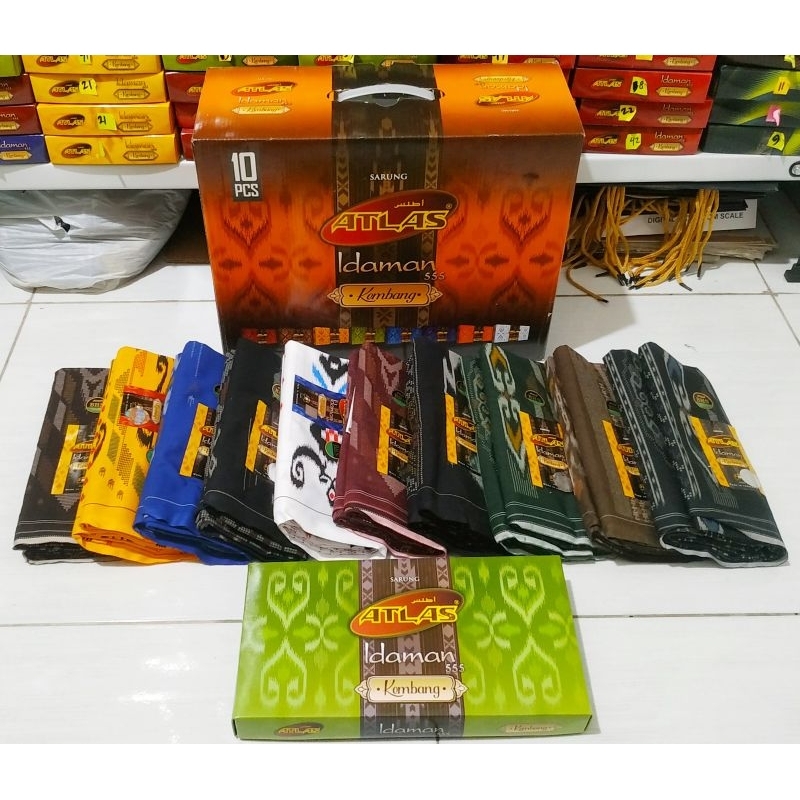 SARUNG ATLAS IDAMAN KEMBANG 555