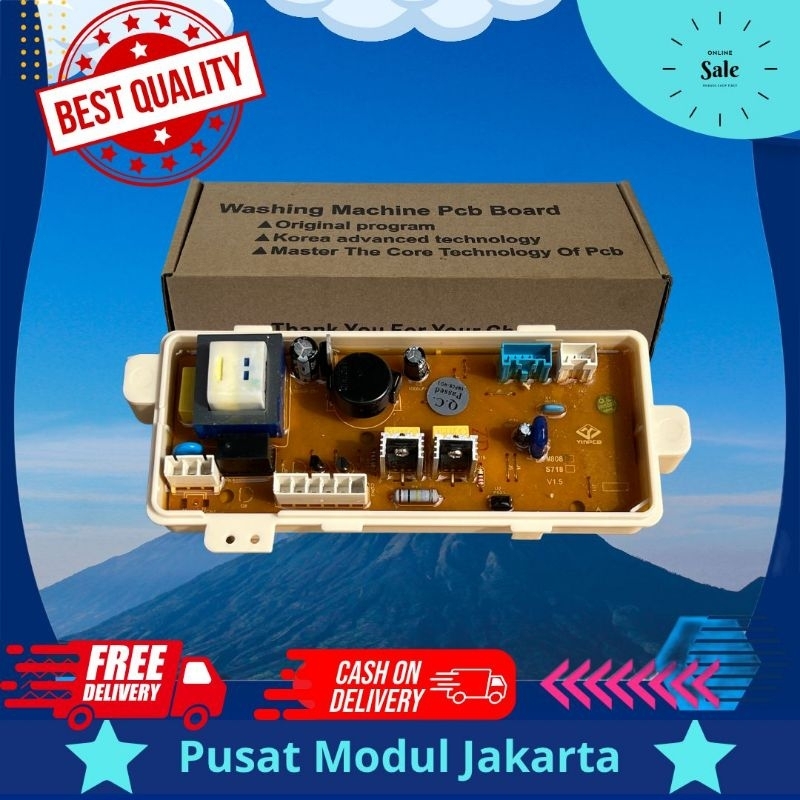 Modul pcb mesin cuci bekko BTU7008S / BTU8008S / BTU9008S TOP LOADING