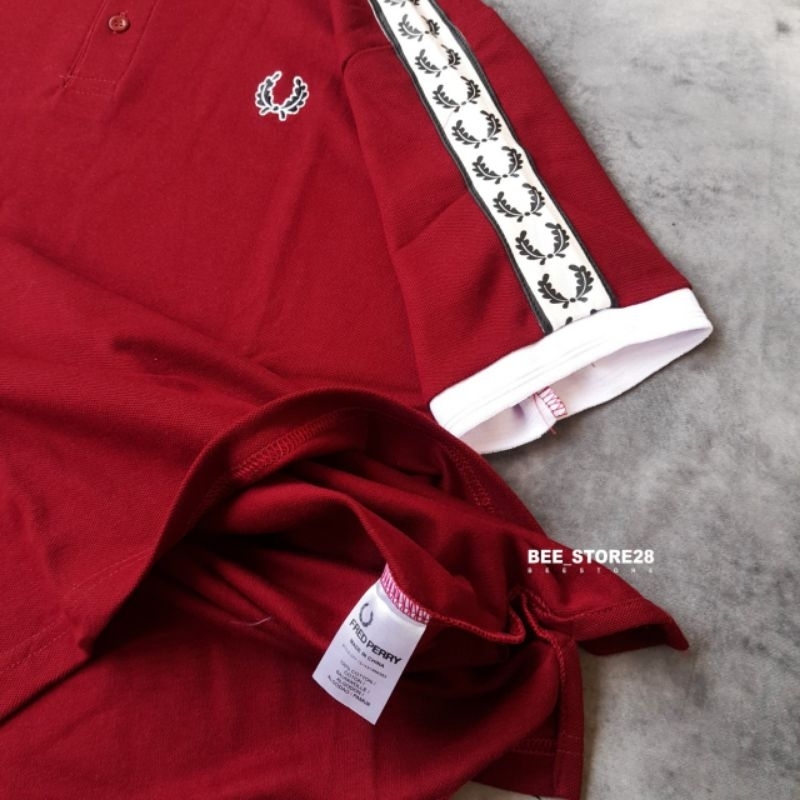 POLO SHIRT FRD FRRY TAPED BORDIR AUTHENTIC FULL LABEL (BESTSELLER)