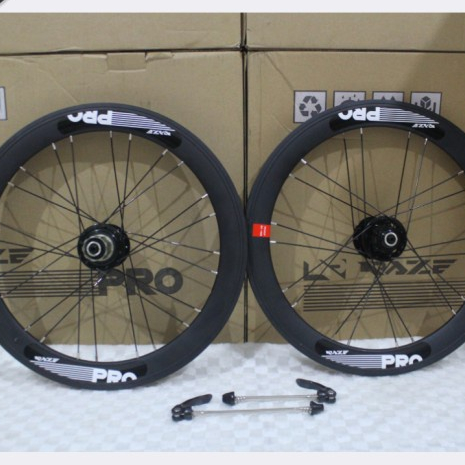 Velg rims wheelset sepeda lipat raze pro 20 murni Discbrake 406 20inch