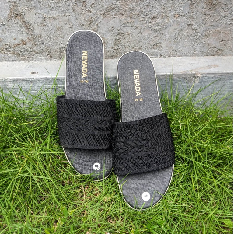 NEVADA - Sandal Wanita slop rajut import Teplek