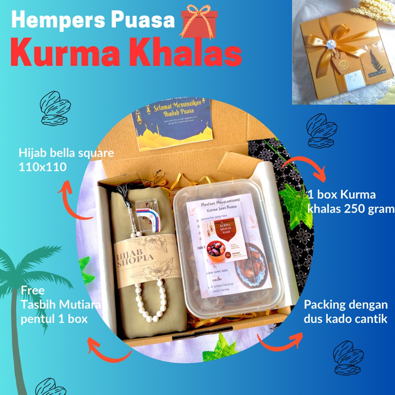 

Kado Kurma Serba 50K | Gift box Ramadhan | hempers Lebaran | Hempers Puasa | kurma | jilbab Segi 4 polos | Sajadah Jumbo | Sajadah Traveling | tasbih mutiara | Boneka | padang | Kurma khalas | kado ulangtahun