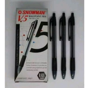 

Bolpoin Snowman V5 Hitam Biru 0,7mm