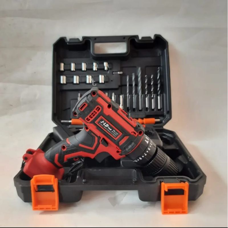 COD JLD 36V-1 13mm Mesin Bor Cordless Baterai Fullset 13mm