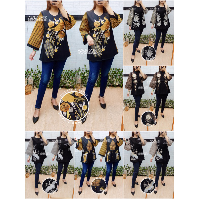 Blouse Batik Bordir Modern - NONA AZALIA BATIK