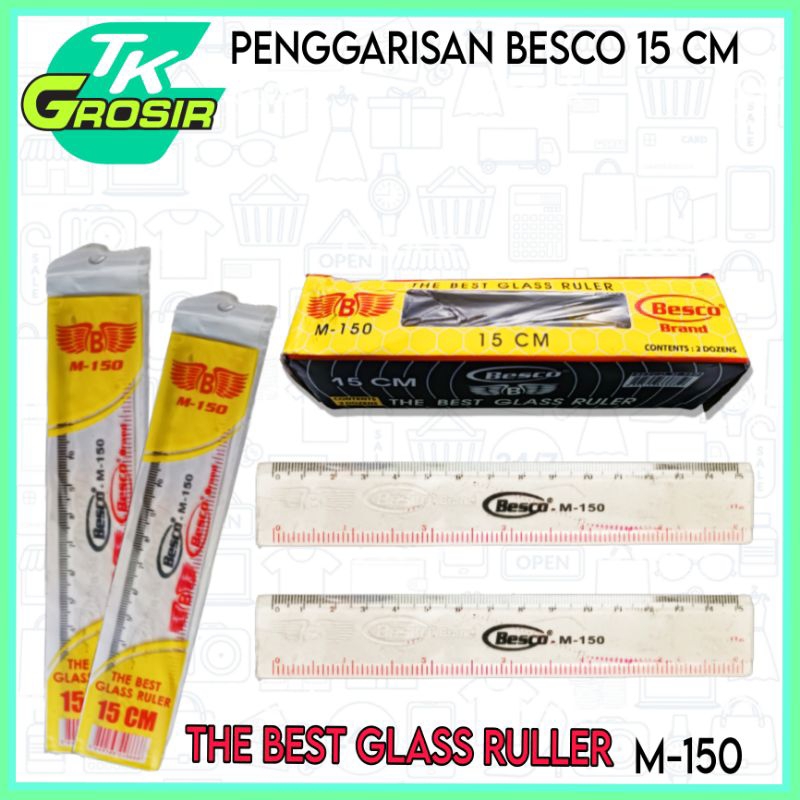 

penggarisan besco 15 cm/garisan besco 15 cm/ruller/penggarisan murah
