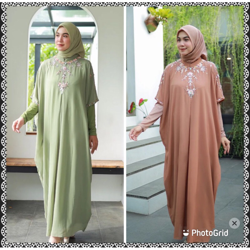 TERBARU KAFTAN AZIZAH + GRATIS INNER || KAFTAN LEBARAN