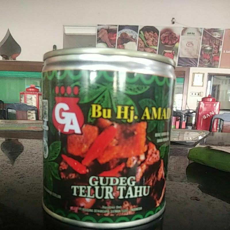 

gudeg kaleng telor+tahu+krecek