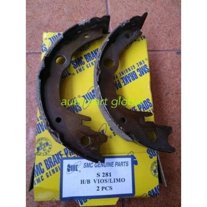 hand brake shoe kampas rem tangan Vios Altis 2pc