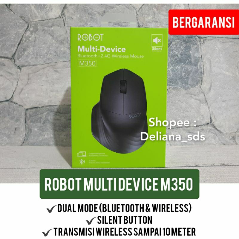 Robot Mouse Wireless n Bluetooth M350 Garansi Resmi 1 Tahun Robot Mouse Wireless Robot Mouse Bluetoo