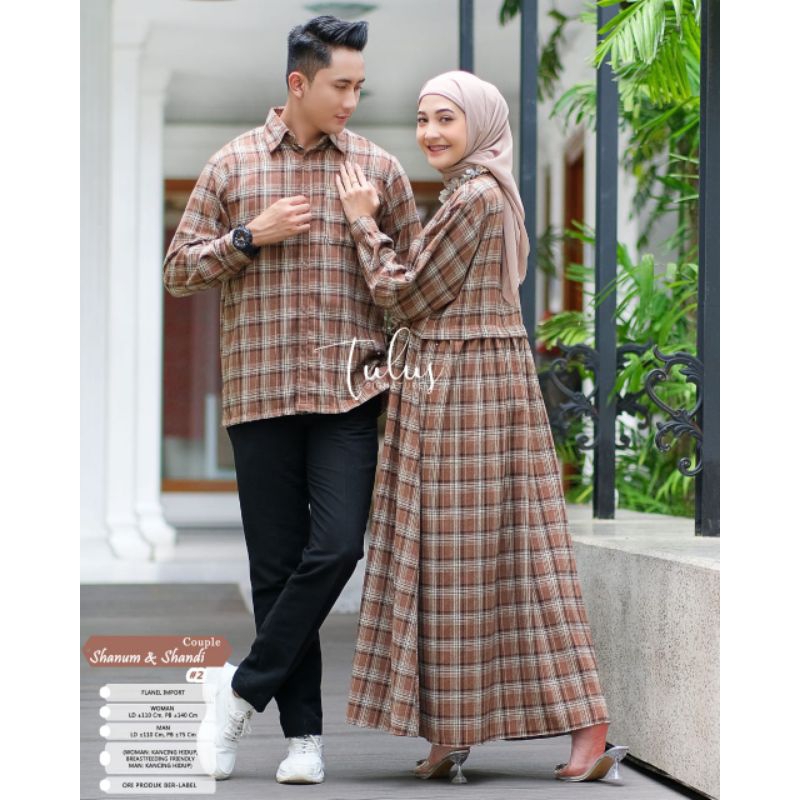 SHANUM &amp; SHANDI CP #2 BY TULUS SIGNATURE / BAJU SET COUPLE / baju flanel couple