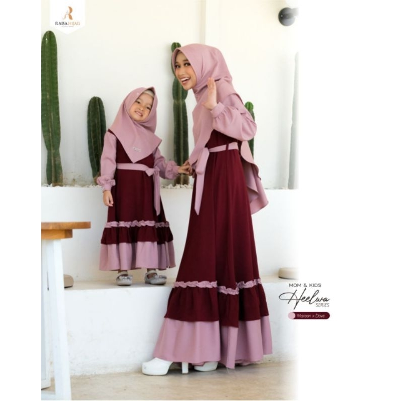 couple heelwa series mom & kids by Raisa hijab