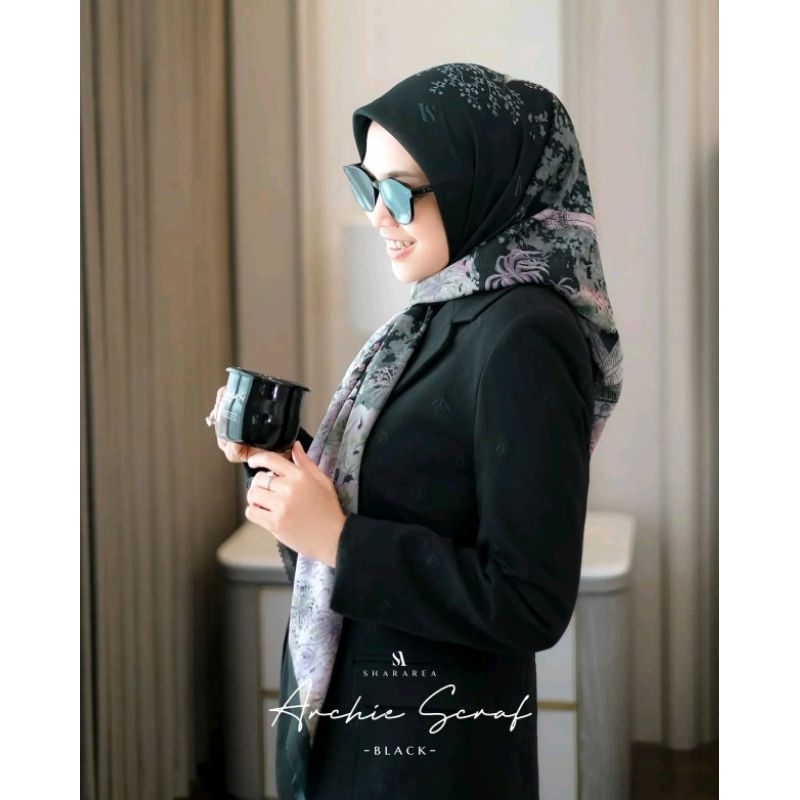 ARCHIE SCARF (Square Motif) ORI by SHARAREA_READY SIAP KIRIM