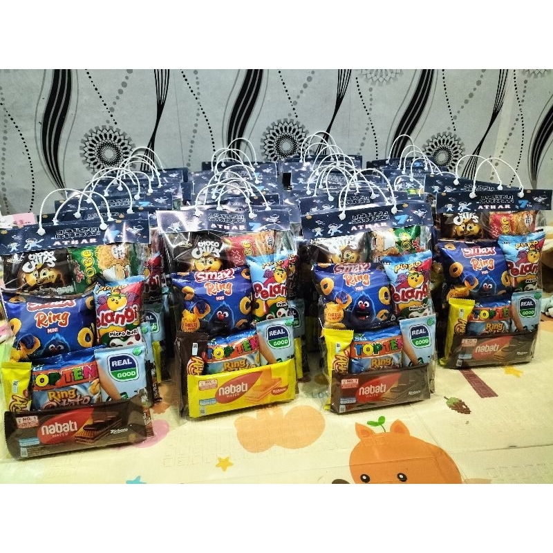 

Paket Snack ulang tahun anak / bingkisan ulang tahun anak