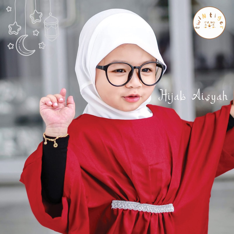 Twin Tiger Baby Hijab Aisyah - Hijab Anak / Jilbab Anak