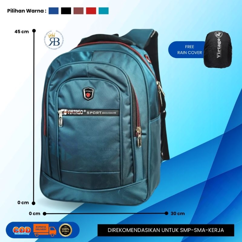 Tas Ransel Virtago/Tas Sekolah Virtago SMP-SMA-Kerja/Tas laptop Virtago