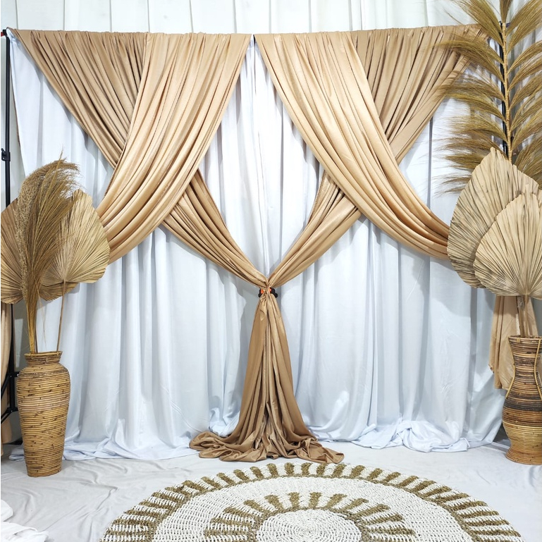 (Sudah Dijahit T 2m x L 3m) KAIN DEKORASI / KAIN ABUTAY / KAIN DEKOR / ABUTAI FILAMIN