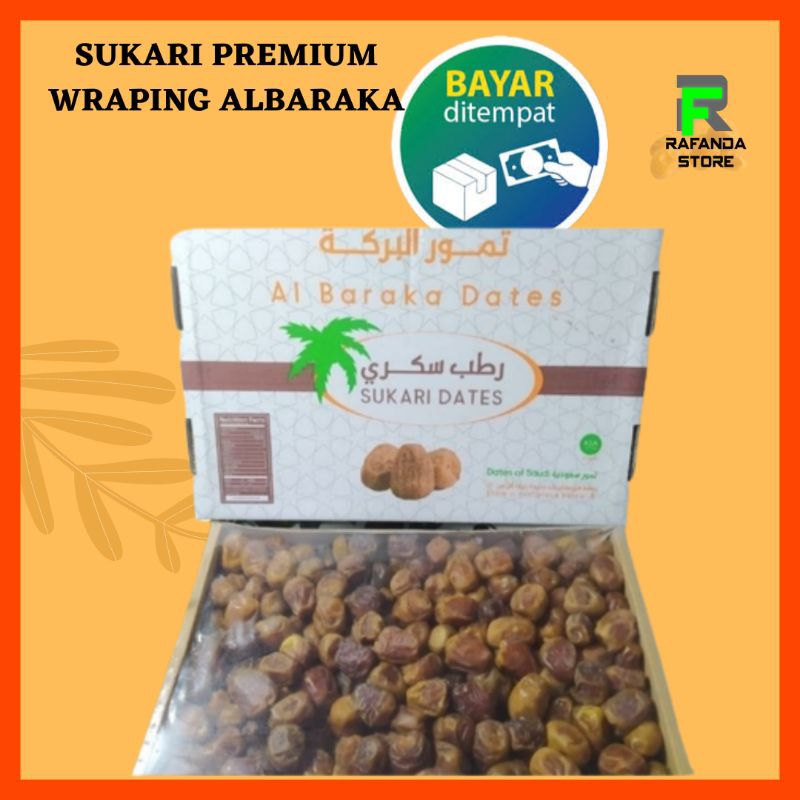 Kurma Sukari Premium Ranuna / Premium Al Baraqa / Al Qassim / Kurma Sukari 3kg Pekanbaru