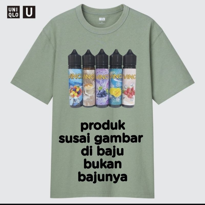 Baju kaos pria/wanita UNIQLO premium kaos allsize