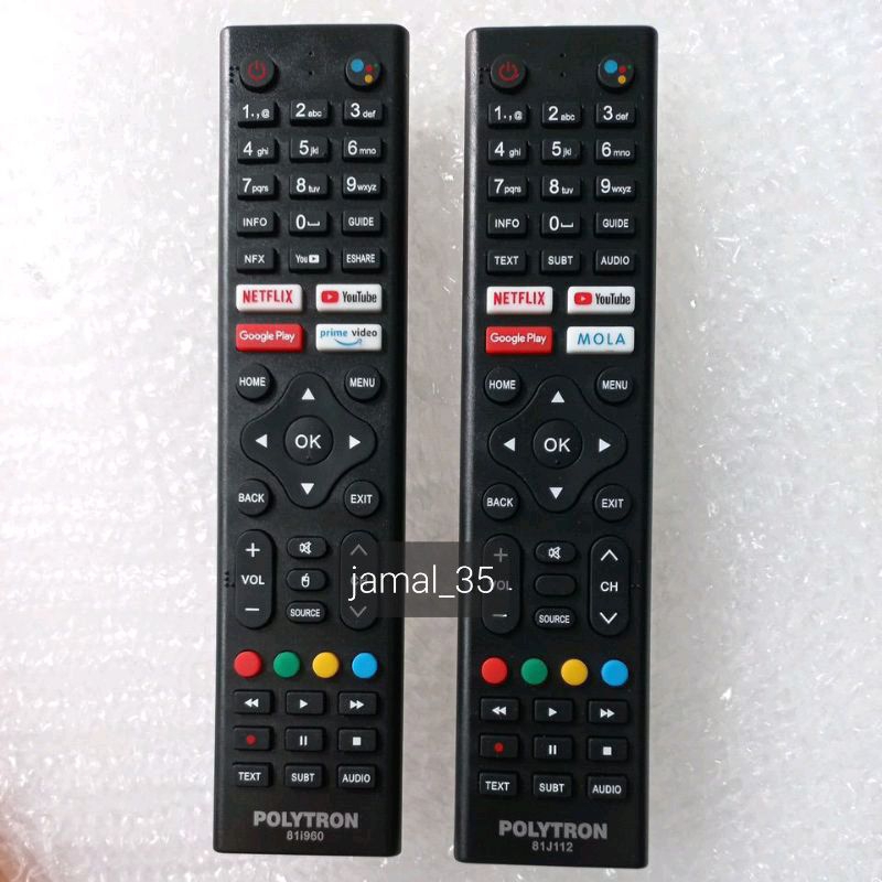 REMOT TV POLYTRON ANDROID SMART TV LED LCD 81i690/811j112