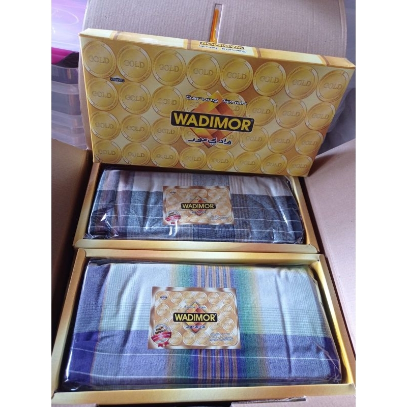 Sarung Tenun WADIMOR Gold / Sarung Pria / Sarung lebaran