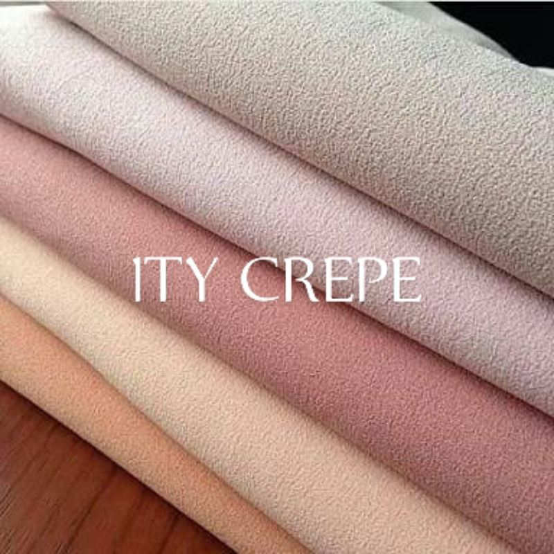 Potongan Kain Lady Zara, Ity Crepe Premium, bahan lembut, jatuh, stretch