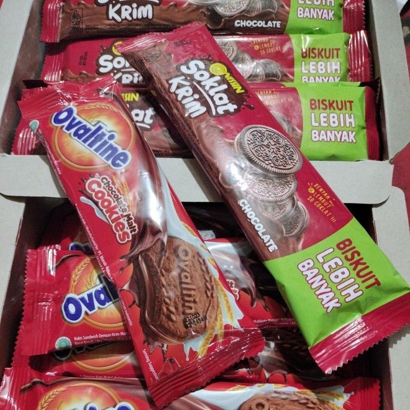 

Cookies/Ovaltine/nissin coklat krim harga satuan 1 pics