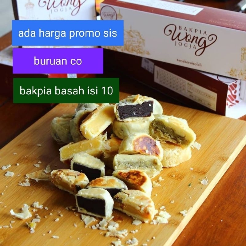 Bakpia Wong Jogja isi 10 pcs per dos