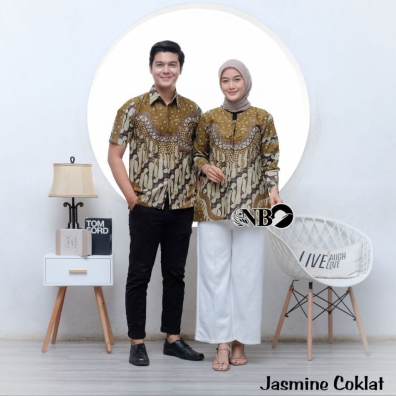 [COD] Maura Couple - Sania Ruffle Batik Couple Ori Ndoro Jowi Garansi Termurah Shopee