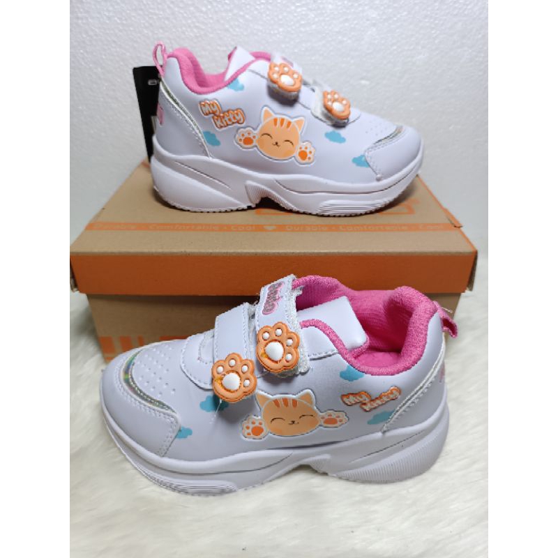 SEPATU ANDO MIAW VECRO,SEPATU ANAK PAUD DAN TK,SEPATU CASUAL ANAK CEWEK,SEPATU FASHION SIZE 29-32