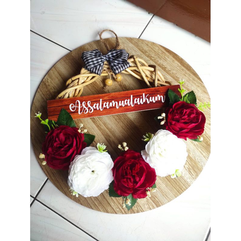 wreath flower ucapan salam