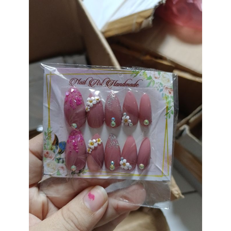 KUKU PALSU HIAS 3d NAIL ART / KUKU PERNIKAHAN