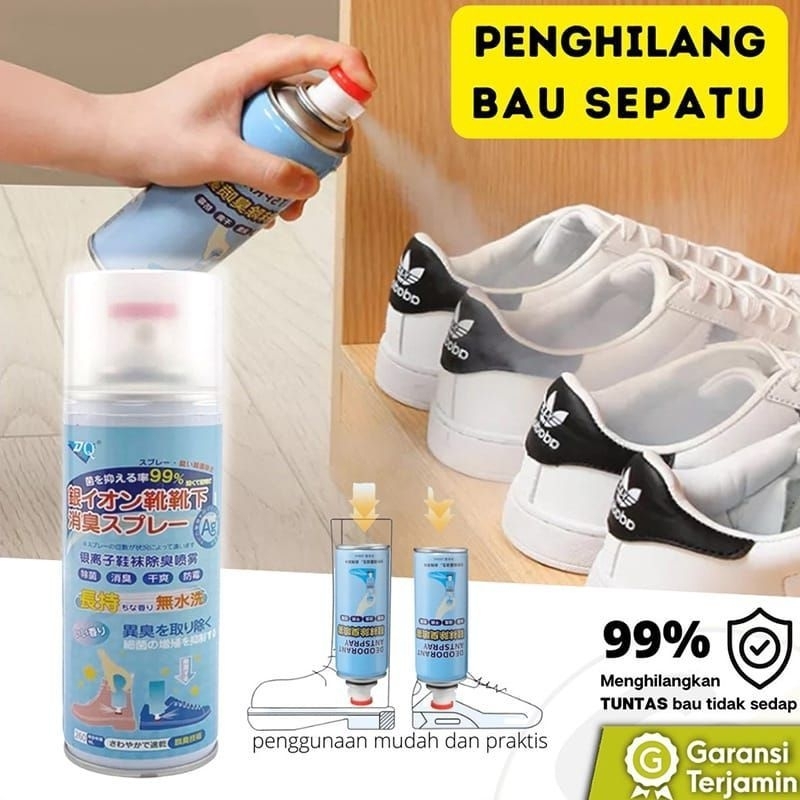 Semprotan sepatu anti bau penghilang bau sepatu isi 260 ML