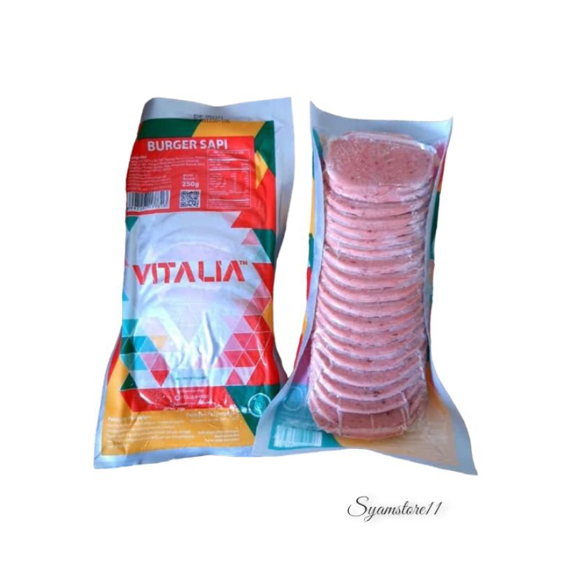 

Vitalia Daging Burger Sapi Isi 20 280gr