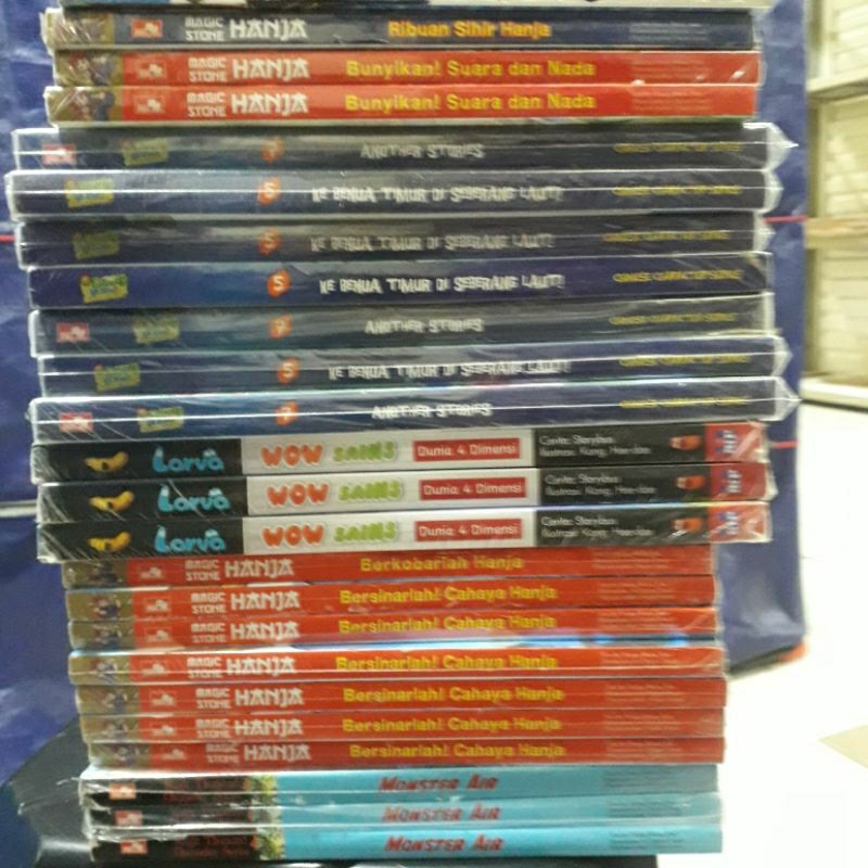 Buku Anak Science Comic/Edu Comics/Survival Borneo/Monster Air/Magic Stone Hanja DLL